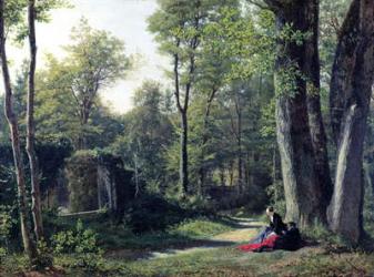 View of Bellevue near Meudon, 1852 (oil on canvas) | Obraz na stenu