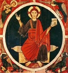 Christ in Majesty (tempera on panel) | Obraz na stenu