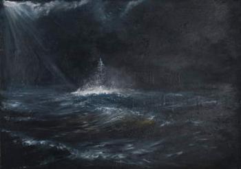 HMS Duke of York 1943, 2014, (oil on canvas) | Obraz na stenu