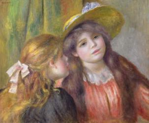 Portrait of Two Girls, c.1890-92 (oil on canvas) | Obraz na stenu