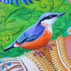 Nuthatch, 2016, (oil on canvas) | Obraz na stenu