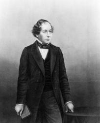 Benjamin Disraeli,engraved by D.J.Pound from a photograph (engraving) (b/w photo) | Obraz na stenu