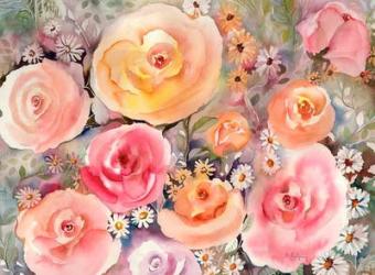 roes and daisies | Obraz na stenu