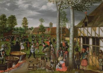 A Wedding Scene (oil on panel) | Obraz na stenu