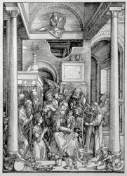 The Virgin and Child with Saints (woodcut) | Obraz na stenu