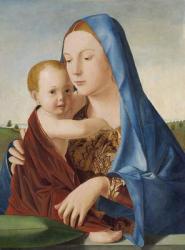 Madonna and Child, c.1475 (oil and tempera on panel transferred from panel) | Obraz na stenu