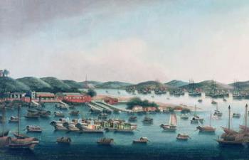 Hong Kong Harbour (oil on canvas) | Obraz na stenu