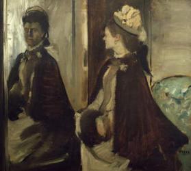 Madame Jeantaud in the mirror, c.1875 (oil on canvas) | Obraz na stenu