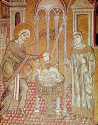 The Baptism of St. Paul by Ananias, from Scenes from the Life of St. Paul (mosaic) | Obraz na stenu