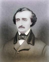 Edgar Allen Poe, after a 19th century print, later colouration (colour litho) | Obraz na stenu