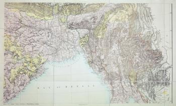 Map of the Bay of Bengal, 1898 (colour litho) | Obraz na stenu