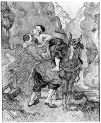 The Good Samaritan, after Delacroix, 1890 (oil on canvas) (b/w photo) | Obraz na stenu