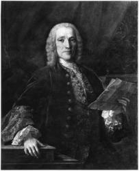 Portrait of Domenico Scarlatti (1686-1757) (oil on canvas) (b/w photo) | Obraz na stenu