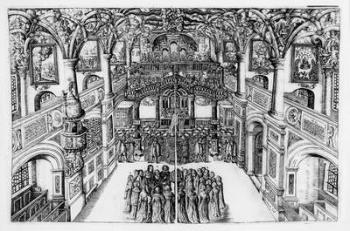 Choir (engraving) (b/w photo) | Obraz na stenu