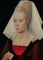 Portrait of a Lady, c.1450-60 (oil on oak panel) | Obraz na stenu