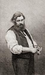 Jean Désiré Gustave Courbet, from 'The Century Illustrated Monthly Magazine', published 1884 (wood engraving) | Obraz na stenu