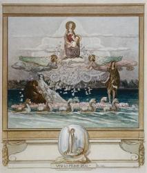 Illustration from Dante's 'Divine Comedy', Purgatory, Canto V: 122, 1921 (w/c on paper) | Obraz na stenu
