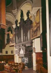 View of the organ in Franziskanerkirche, Vienna, 1643 (mixed media) | Obraz na stenu