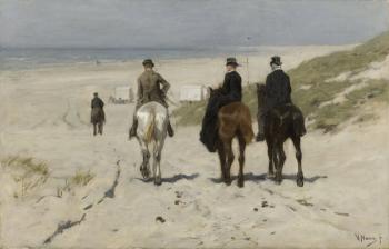 Morning Ride along the Beach, 1876 (oil on canvas) | Obraz na stenu