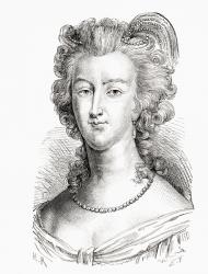 Marie Antoinette, from 'Histoire de France', published c.1880 (engraving) | Obraz na stenu