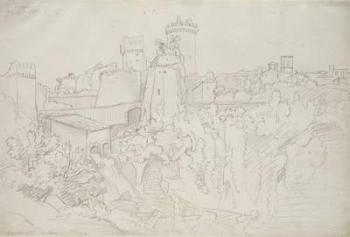 The Stonewalls and Towers of Nepi, 1807 (pencil on paper) | Obraz na stenu