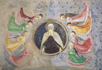 The Eternal Father surrounded by Angels (fresco) | Obraz na stenu