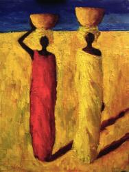 Calabash Girls, 1991 (oil on canvas) | Obraz na stenu