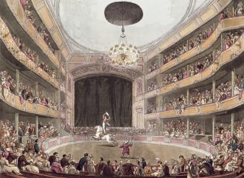 Astley's Amphitheatre from Ackermann's "Microcosm of London" | Obraz na stenu