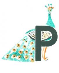 P is for peacock | Obraz na stenu