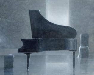 Black piano, 2004 (acrylic on paper) | Obraz na stenu