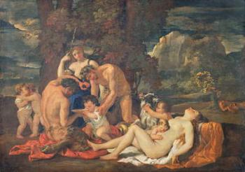 The Infancy of Bacchus, or The Little Bacchanal, c.1624-25 (oil on canvas) | Obraz na stenu
