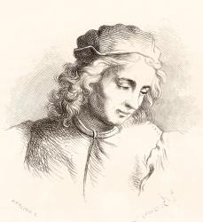 Raffaellino del Garbo, 1466 or 1476  1524. Florentine artist of the early Renaissance. From Histoire des Peintres, École Florentine, published 1876 (litho) | Obraz na stenu