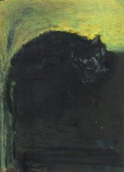 Black cat, 2017 (pastel) | Obraz na stenu