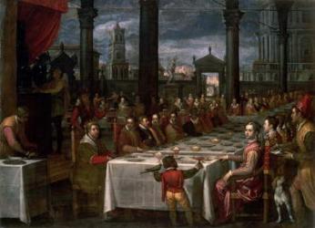 Wedding banquet of Grand Duke Ferdinand I of Tuscany (1549-1600), 1590 | Obraz na stenu