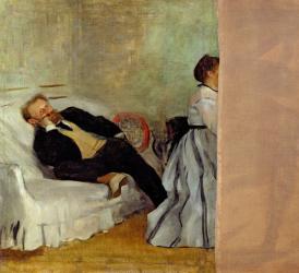 Monsieur and Madame Edouard Manet, 1868-69 (oil on canvas) | Obraz na stenu