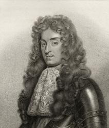 King James II, engraved by Bocquet, from 'A Catalogue of the Royal and Noble Authors', published 1806 (litho) | Obraz na stenu