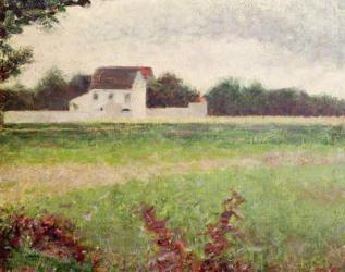 Landscape in the Ile-de-France, 1881-82 (oil on canvas) | Obraz na stenu