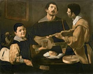 Three Musicians, 1618 (oil on canvas) | Obraz na stenu