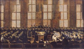 The Appeal of the Dissident Bishops at the Sorbonne, 5th March 1717 (oil on canvas) | Obraz na stenu