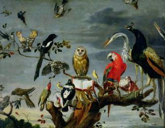 Concert of Birds (oil on canvas) | Obraz na stenu