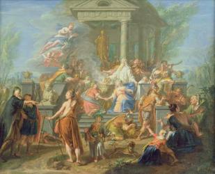 The Sacrifice of Iphigenia, c.1720-25 (oil on canvas) | Obraz na stenu