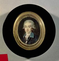 Portrait miniature of Count Hans Axel von Fersen (1755-1810) (oil on canvas) | Obraz na stenu