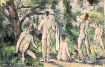 Study of Bathers, c.1895-98 (oil on canvas) | Obraz na stenu