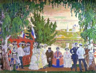 Festive Gathering, 1910 (oil on canvas) | Obraz na stenu