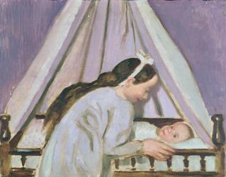 Francois's Cradle, 1916 (oil on cardboard) | Obraz na stenu