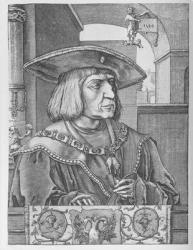 Emperor Maximilian I (engraving) | Obraz na stenu