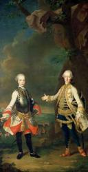 Joseph and Leopold, sons of Francis I and Maria Theresa of Austria, later Joseph II and Leopold II | Obraz na stenu