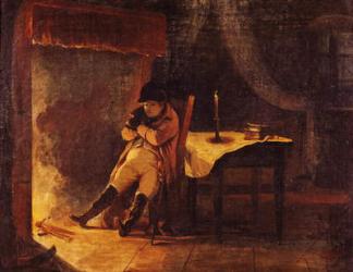 The Evening of the Battle of Champaubert, 1814 (oil on canvas) | Obraz na stenu