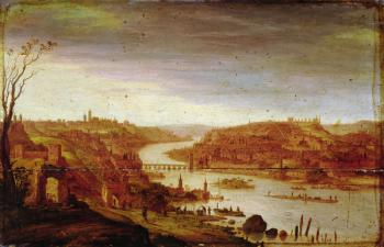 View of Prague (unrestored version, see also 57946) | Obraz na stenu