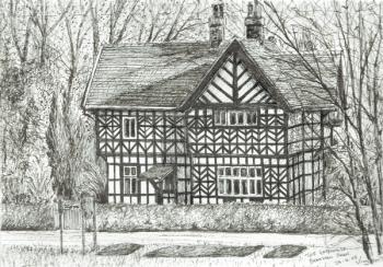 The Gatehouse at Bramhall Park, 2007, (ink on paper) | Obraz na stenu